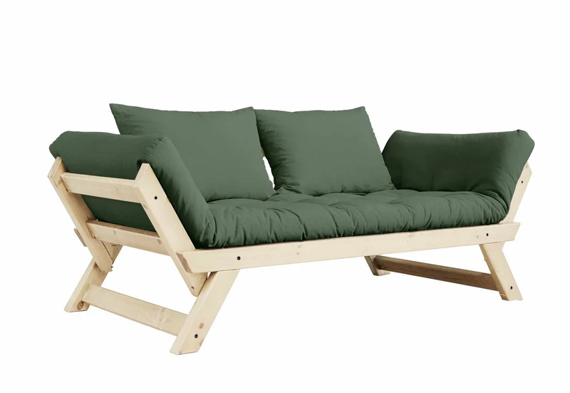 Schlafsofa BEBOP Sofa Kiefer natur lackiert abklappbar von Karup