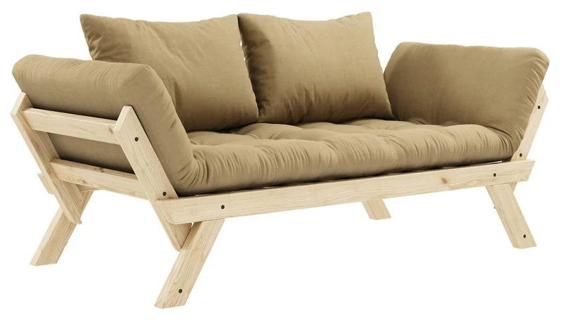 Schlafsofa BEBOP Sofa Kiefer natur lackiert abklappbar von Karup