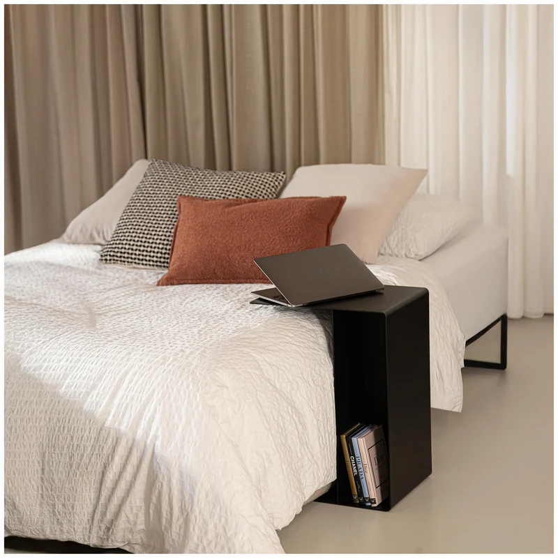 Spinder SLIDE Low Beistelltisch Stahl Modernes Design, Sand oder Black