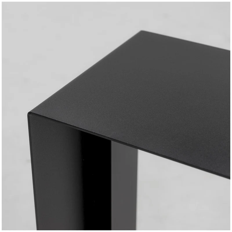 Spinder BRUCE Beistelltisch, Stahl, Minimalistisch, Schwarz