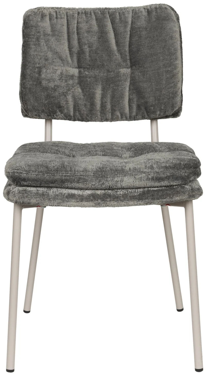 Stuhl Esszimmerstuhl FRANCK Stoff Grau oder Beige