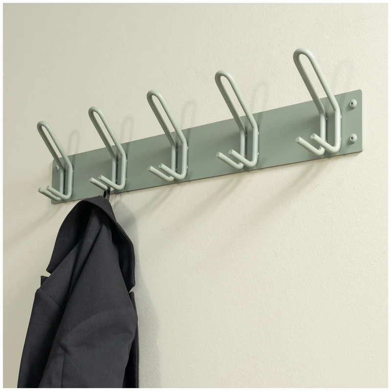 Wandgarderobe Hakenleiste MILES 5 Minimalistischer Stahl-Look Spinder