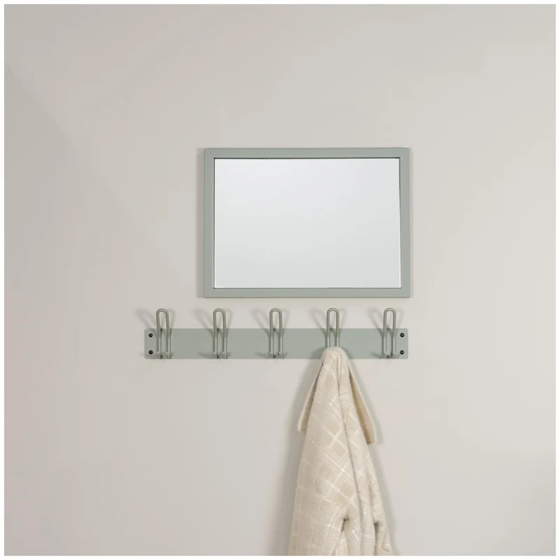 Wandgarderobe Hakenleiste MILES 5 Minimalistischer Stahl-Look Spinder
