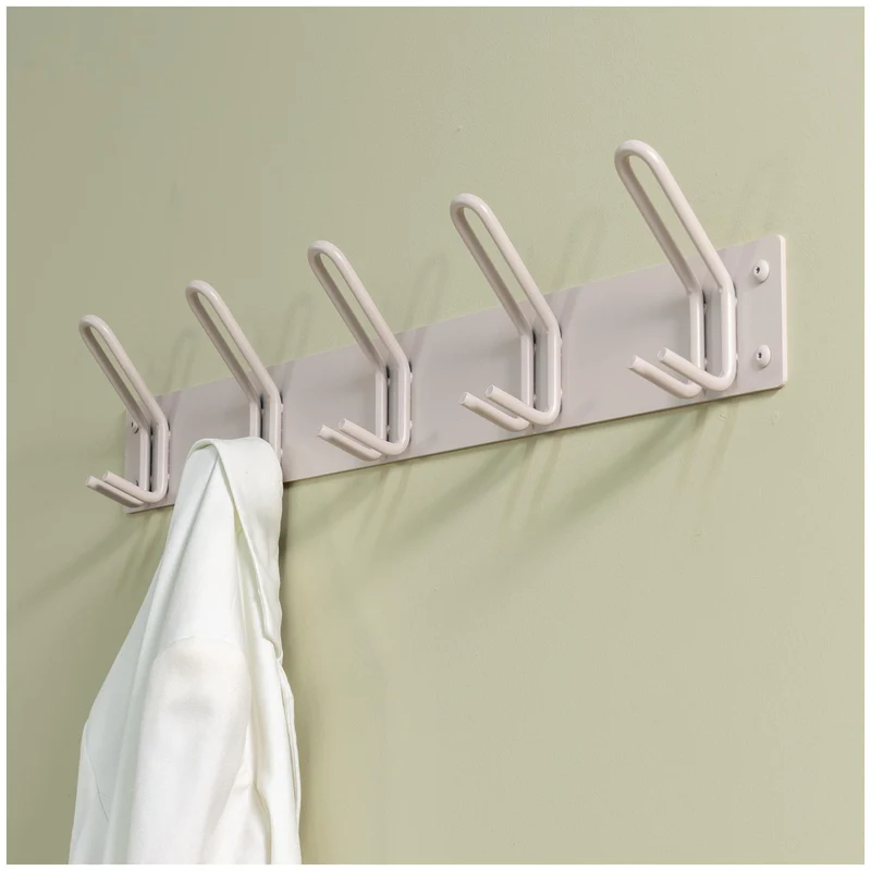 Wandgarderobe Hakenleiste MILES 5 Minimalistischer Stahl-Look Spinder