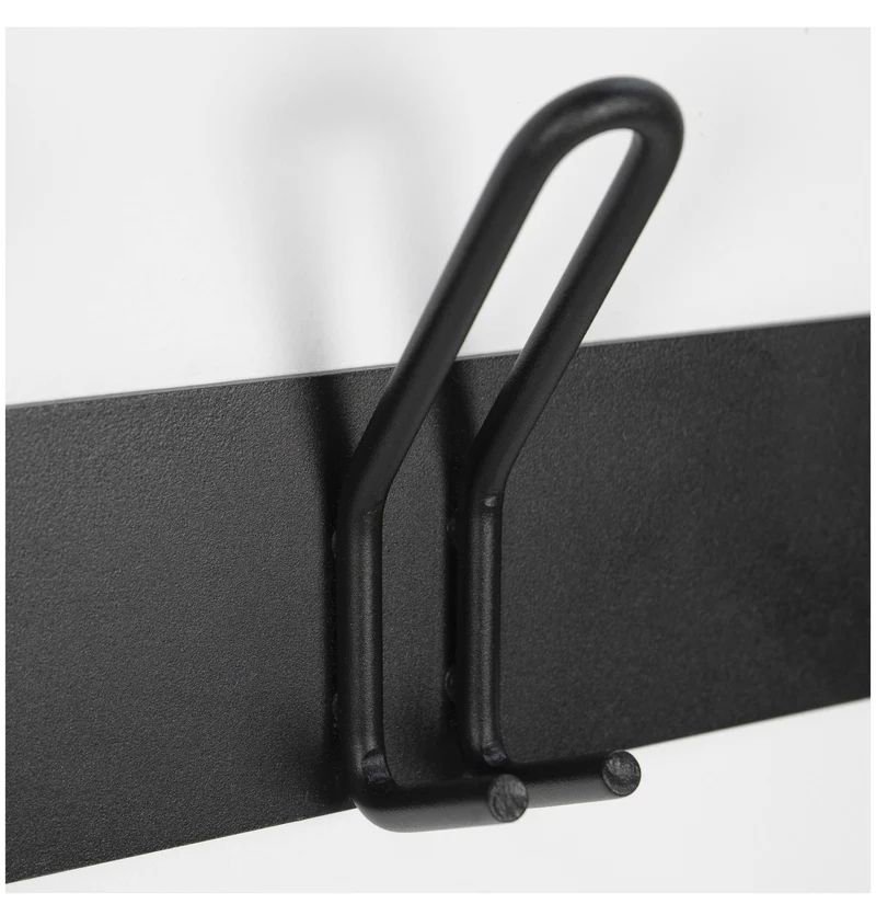 Wandgarderobe Hakenleiste MILES 5 Minimalistischer Stahl-Look Spinder