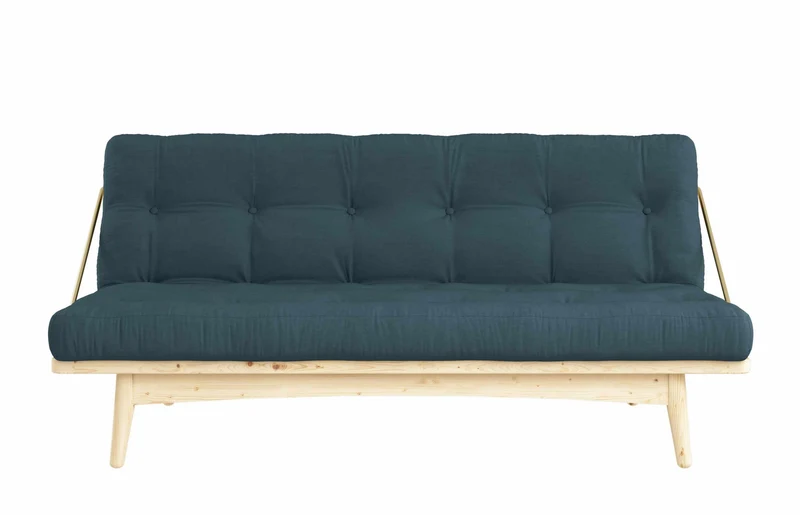 Klappcouch Sofa FOLK mit Klappfunktion Kiefer natur lackiert von Karup
