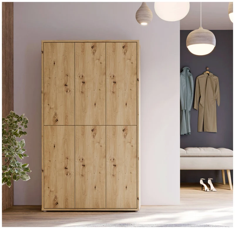 Mehrzweckschrank ALICE SPRINGS Garderobenschrank in 3 Farben von Forte