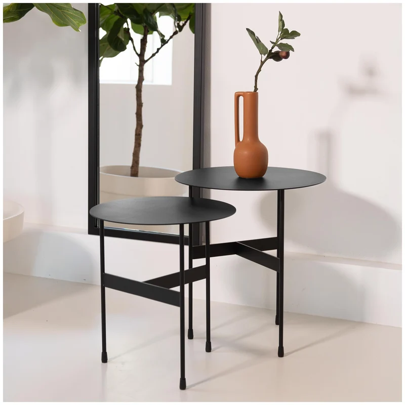 Spinder MIRA LOW Beistelltisch, Stahl, rund, skandinavisch modern