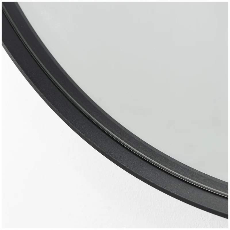 Spiegel DONNA 5 von Spinder, rund, skandinavisch, Stahl, 90x90 cm