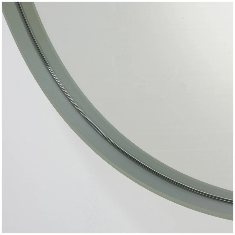 Spiegel DONNA 5 von Spinder, rund, skandinavisch, Stahl, 90x90 cm