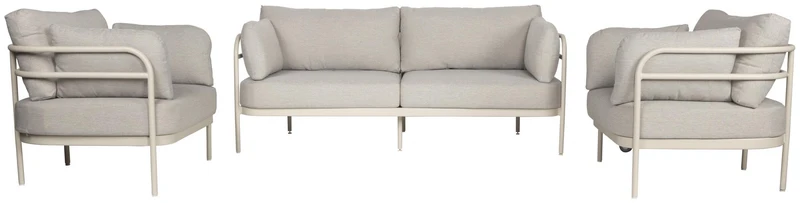 Garten Sitzgruppe VISTIA von Zuiver Gartensofa Lounge Set 3-tlg