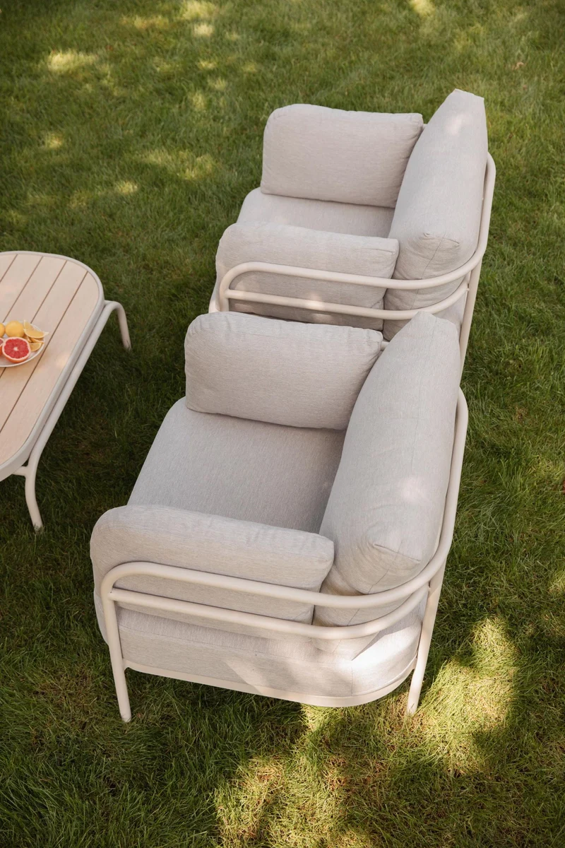 Garten Sitzgruppe VISTIA von Zuiver Gartensofa Lounge Set 3-tlg