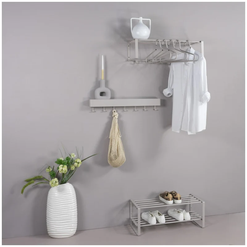 Garderobe Rex 2 Farbton Silky Taupe Wandgarderobe von Spinder Design