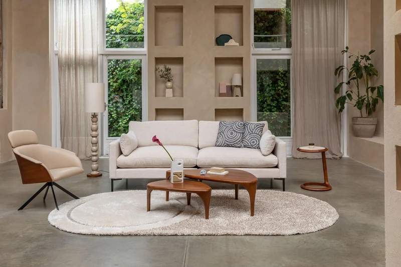 Zuiver 3-sitzer Sofa SUMMER CREAM