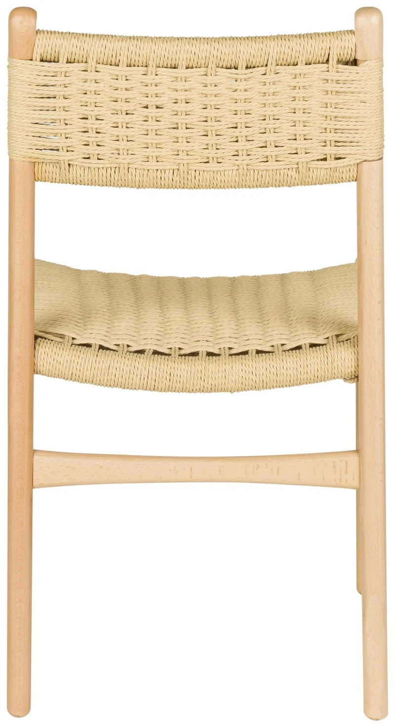 Dutchbone Stuhl Cecile: Esszimmerstuhl aus Holz & Naturgeflecht