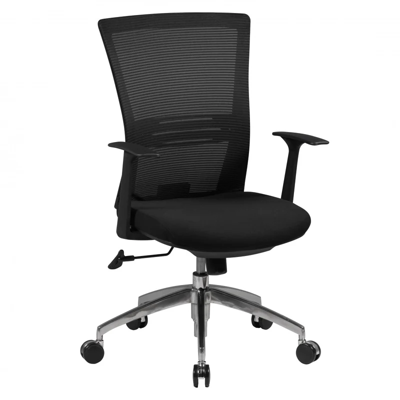 Bürostuhl Chefsessel 120kg Stoffbezug schwarz Synchronmechanik