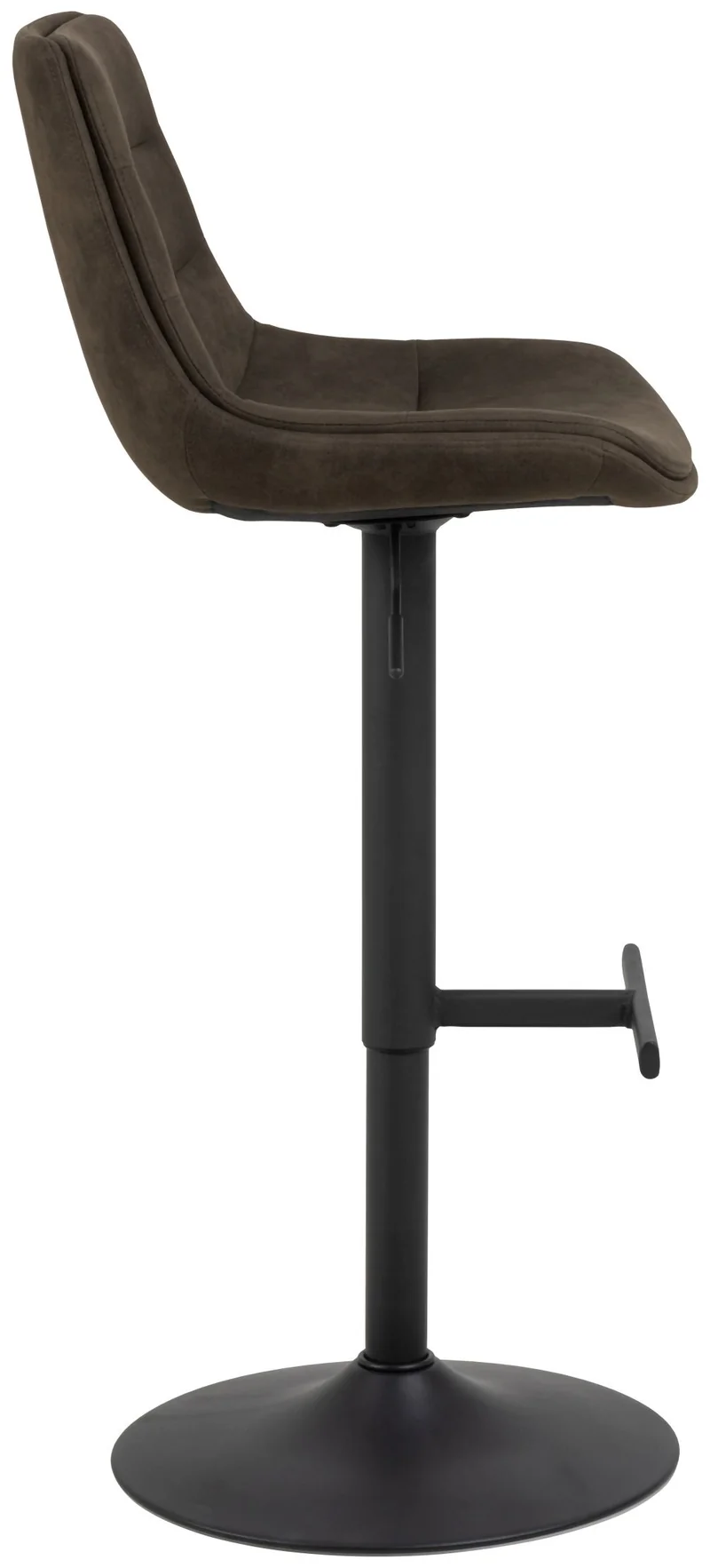 ADISA Barhocker 2er-Set Stoff Preston Anthrazit mit Drehfunktion