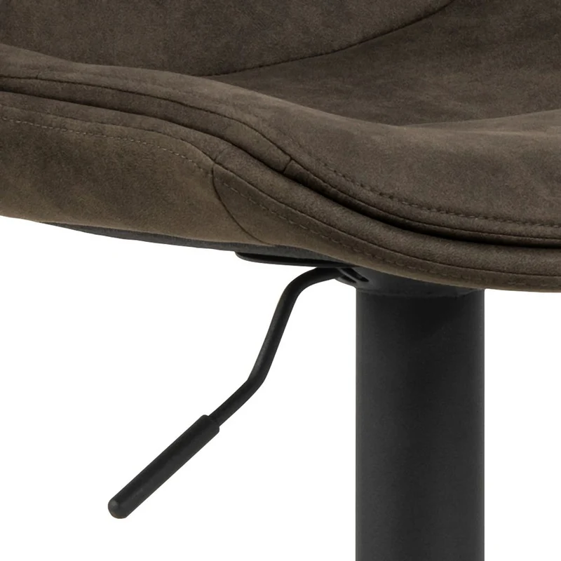 ADISA Barhocker 2er-Set Stoff Preston Anthrazit mit Drehfunktion