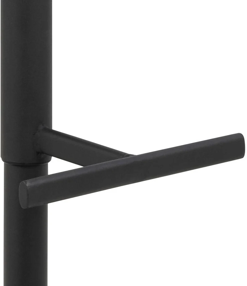 ADISA Barhocker 2er-Set Stoff Preston Anthrazit mit Drehfunktion