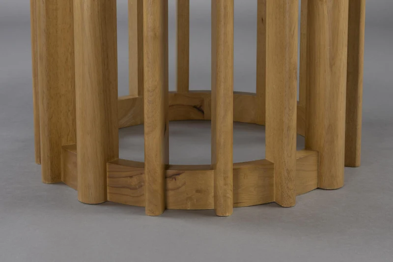 Esstisch BARLET Rund Ø 120 cm Eichenfurnierplatte von DutchBone
