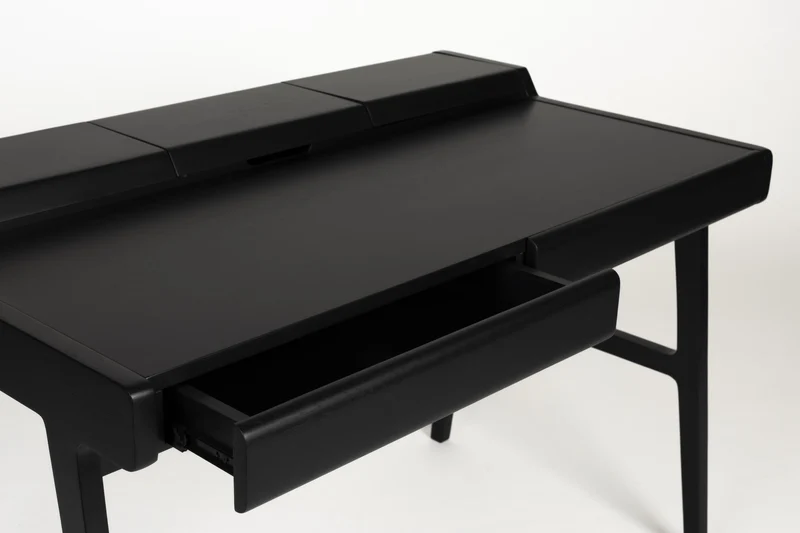 Schreibtisch Sekretär KAAT BLACK von ZUIVER mit Eichenfurnier