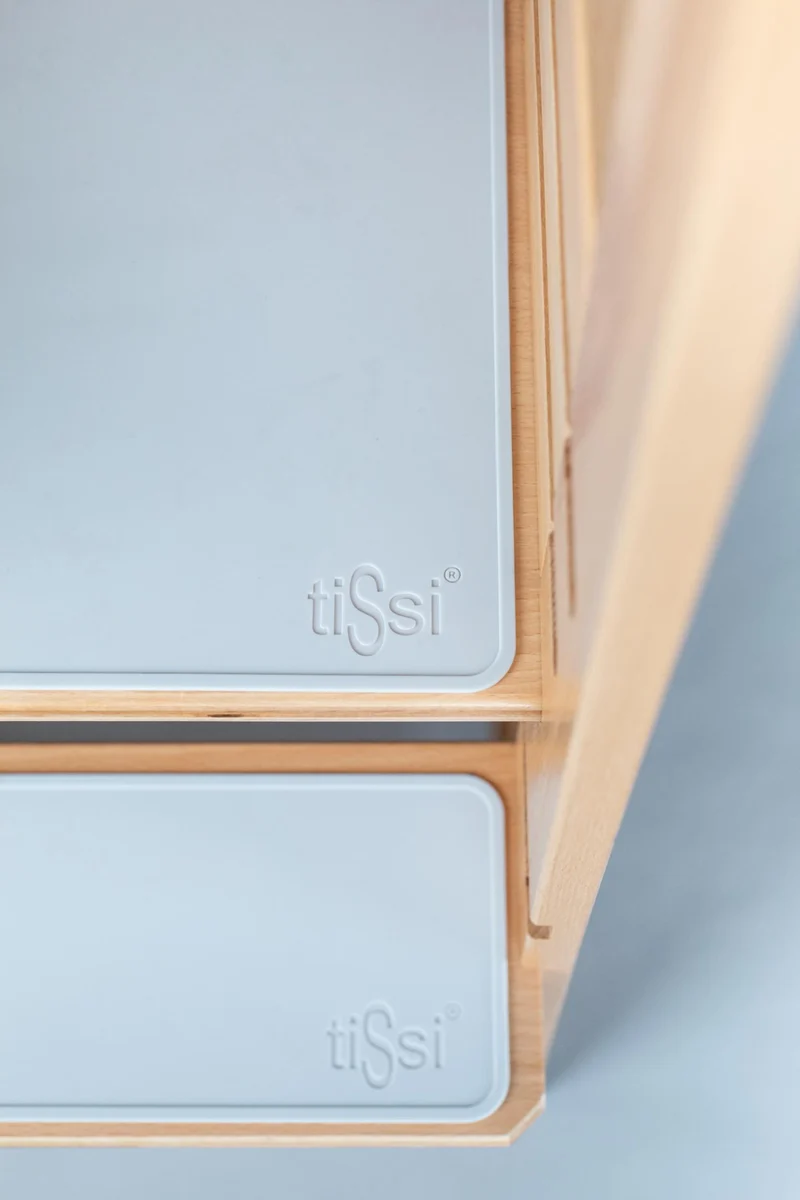 tiSsi® Anti-Rutschmatten Set "grau" Lunar Rock für Lernturm Felix