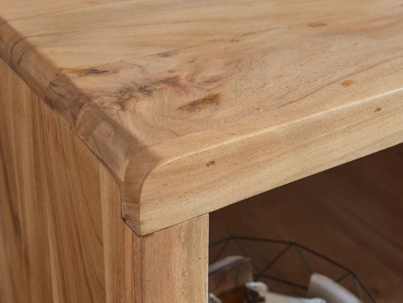 Schreibtisch BOHA 160cm Akazie Massivholz Landhausstil Bürotisch