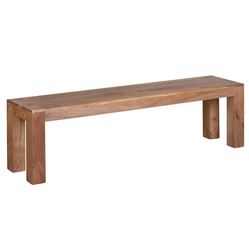 Sitzbank MUMBAI 160cm Akazie Massivholz Landhausstil Naturprodukt