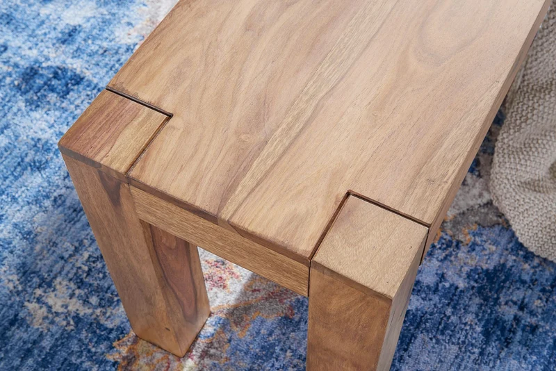 Sitzbank MUMBAI 160cm Akazie Massivholz Landhausstil Naturprodukt