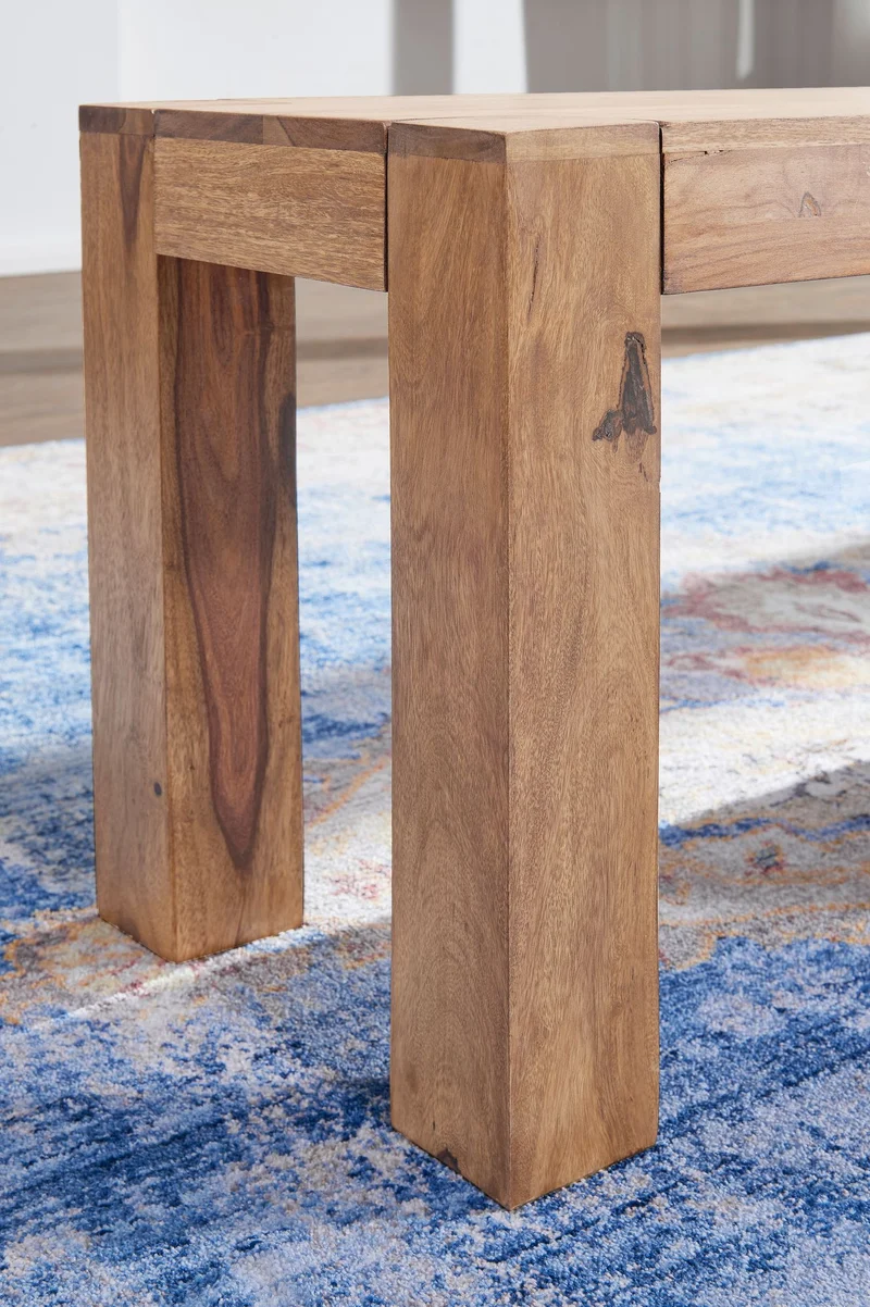 Sitzbank MUMBAI 160cm Akazie Massivholz Landhausstil Naturprodukt