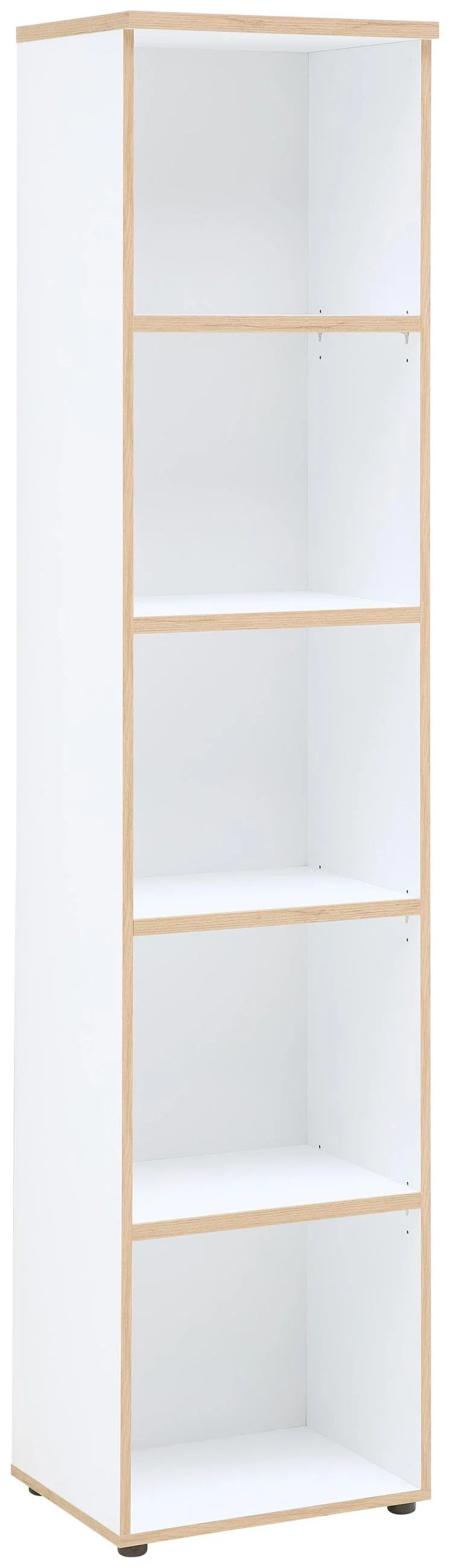 Büroregal MEMPHIS WH07 Weiß & Artisan Eiche – 45cm 5 Fächer Ordnerhöhe