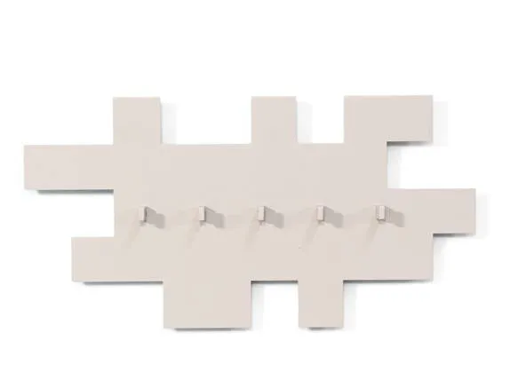 Garderobe TETROMINO Hakenleiste Stahl Skandinavisch von Spinder