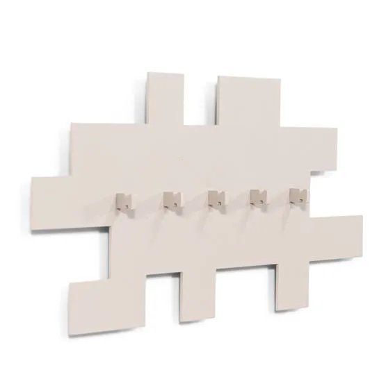 Garderobe TETROMINO Hakenleiste Stahl Skandinavisch von Spinder
