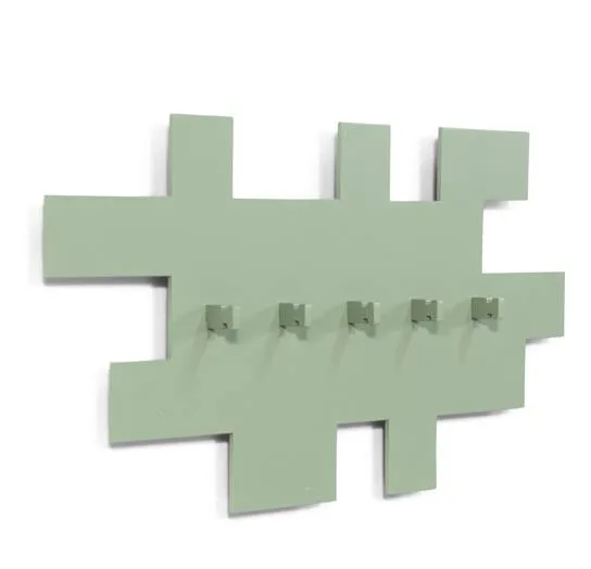Garderobe TETROMINO Hakenleiste Stahl Skandinavisch von Spinder