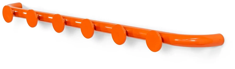 Hakenleiste RETRO 6 Retro-Wandgarderobe Stahl viele Farben von Spinder