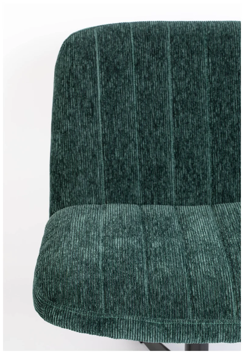 Lounge Sessel BELMOND Cordstoff Grün drehbar