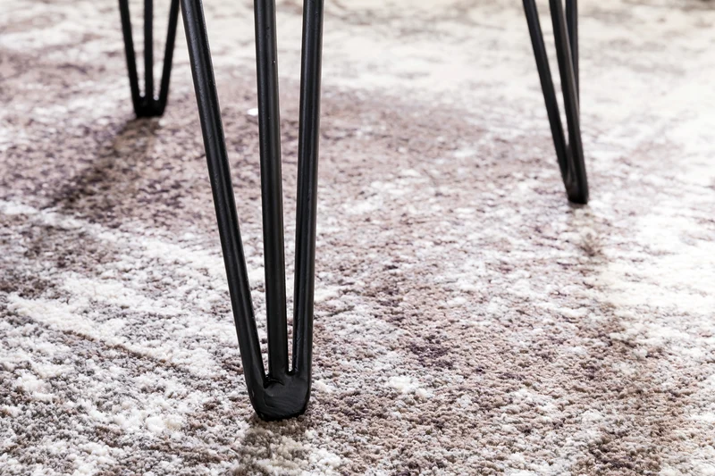 Couchtisch Sheesham Massivholz Baumkante Metallbeine Landhausstil