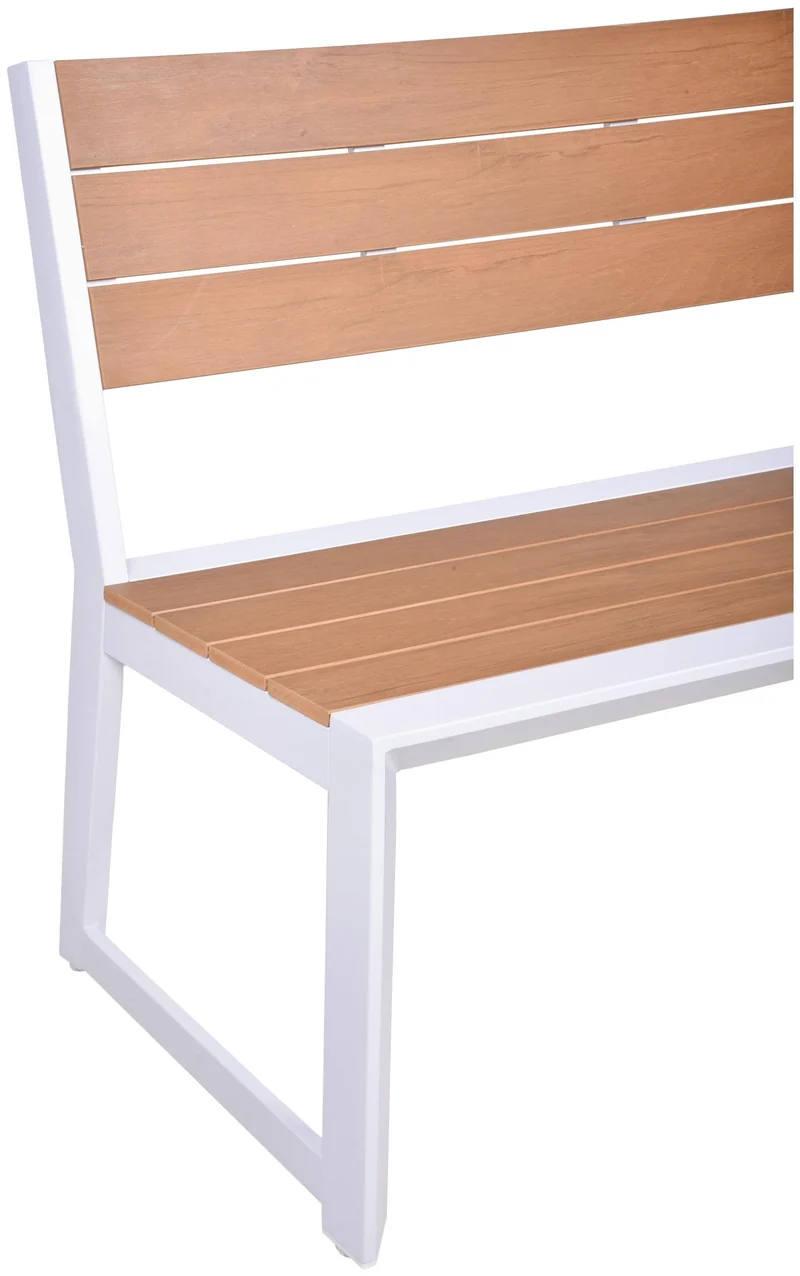 Garten Sitzgruppe Tischgruppe VENICE 5-teilig Aluminium und Nonwood