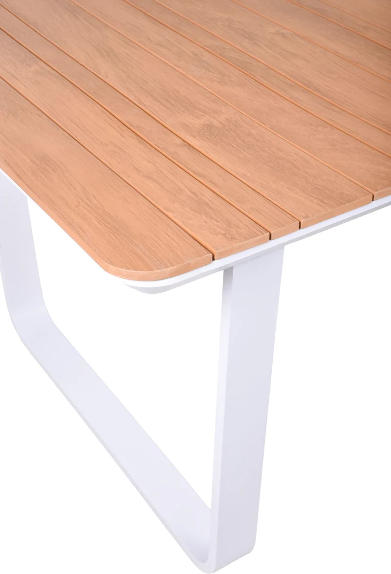 Garten Sitzgruppe Tischgruppe VENICE 5-teilig Aluminium und Nonwood