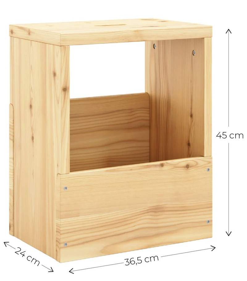 Beistelltisch Hocker GRAB-IT Ablage Kiefer natur von Karup