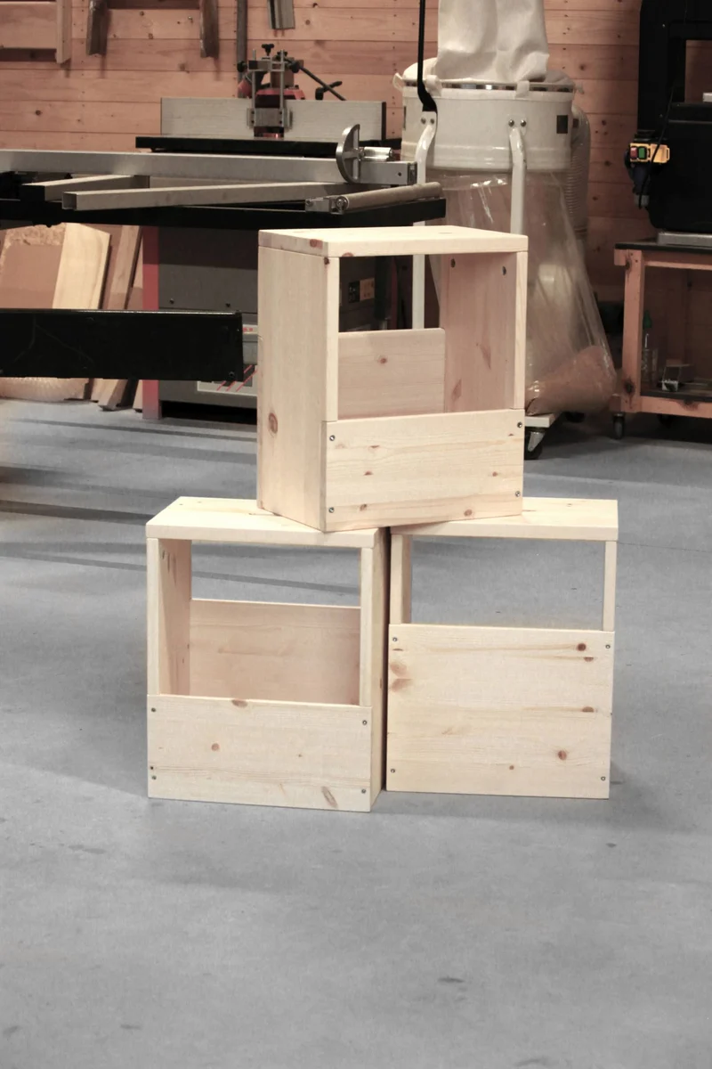 Beistelltisch Hocker GRAB-IT Ablage Kiefer natur von Karup