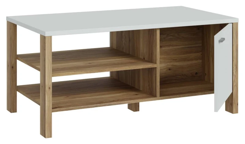 Ess- Wohnkombination SAITAMA mit Tisch Secret Grey / Mauvella Eiche