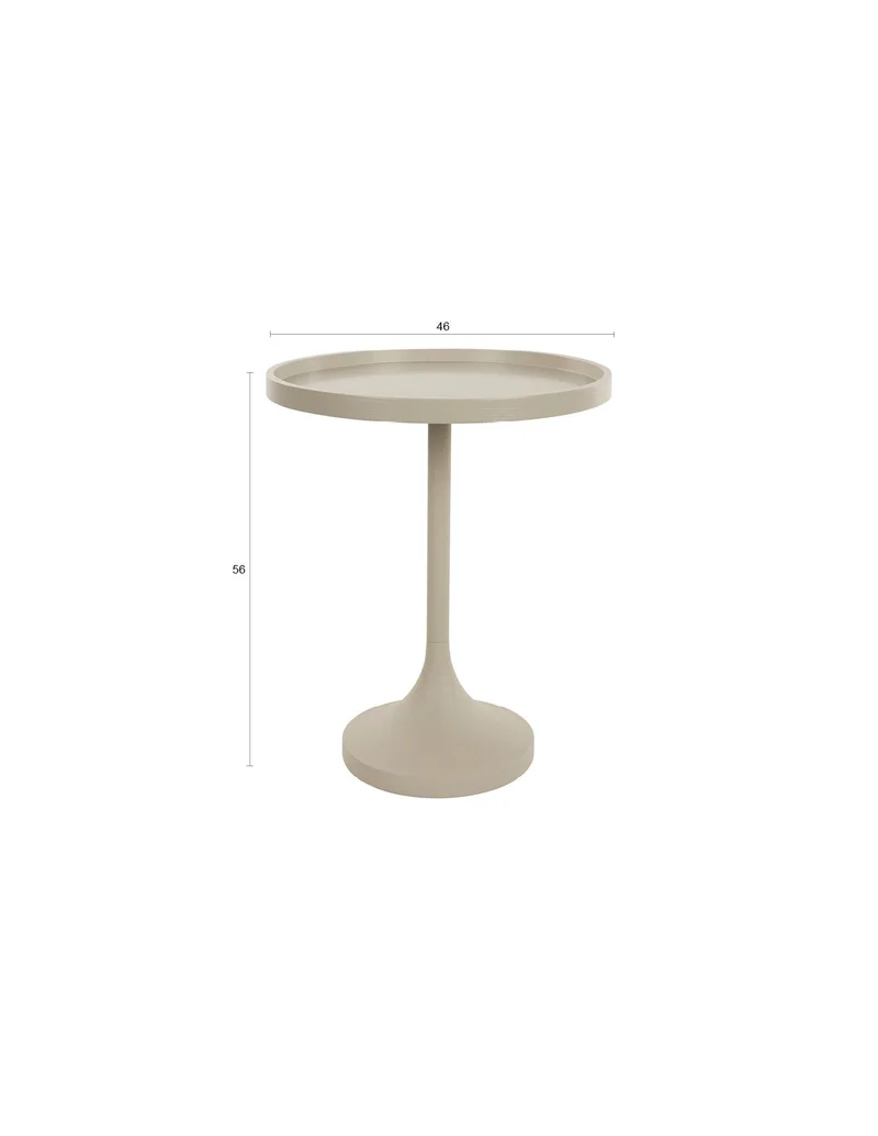 Runder Beistelltisch Jason Beige | Minimalistisches Design