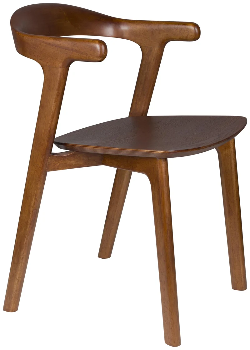 Esszimmerstuhl Northwood Walnuss | Japanisches Design aus Holz