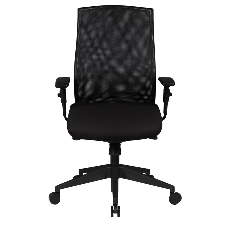 Bürostuhl Chefsessel Stoff Schwarz Drehstuhl Armlehne 120 kg