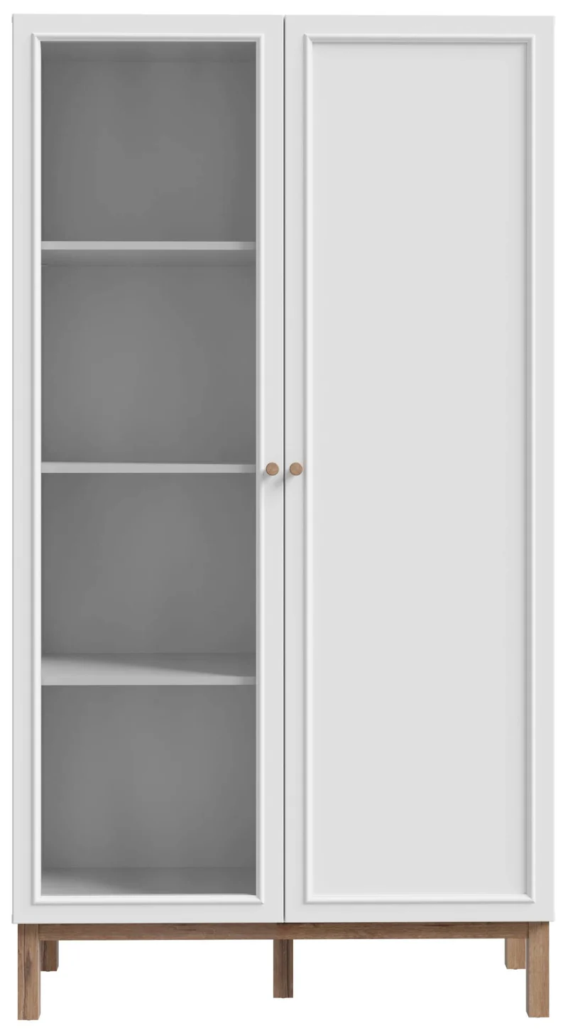Vitrine PENKRIDGE 2 Türen Optik: Secret Grey, Landhausstil modern