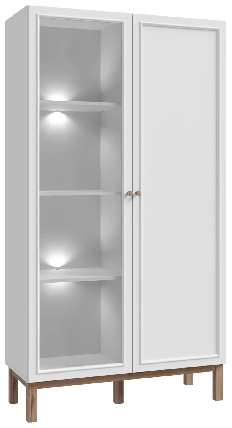 Vitrine PENKRIDGE 2 Türen Optik: Secret Grey, Landhausstil modern