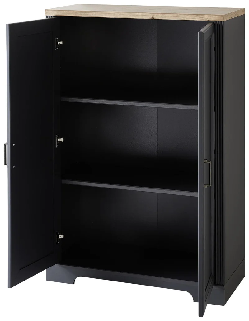 Stauraumelement Büro Kommode JASMIN 11 Graphit Artisan Eiche