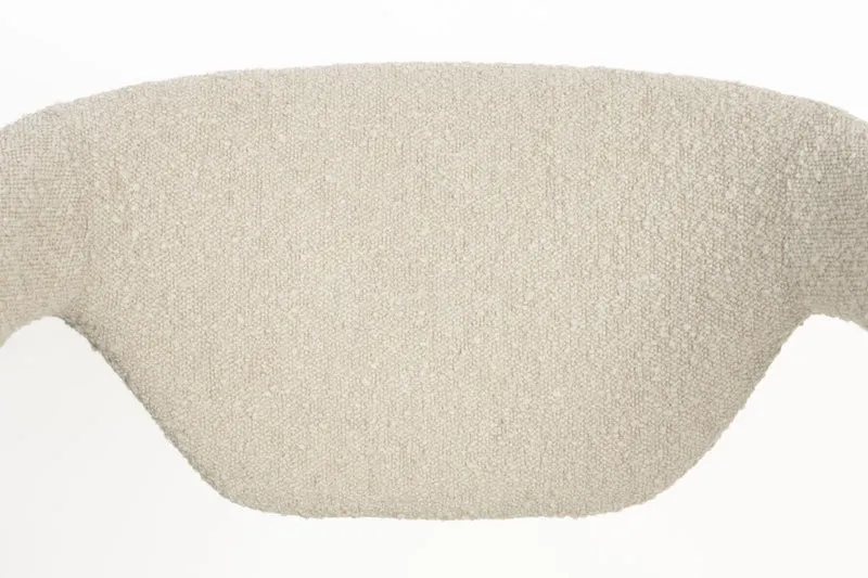 Stuhl Esszimmerstuhl FLEXBACK Bouclé Beige von Zuiver