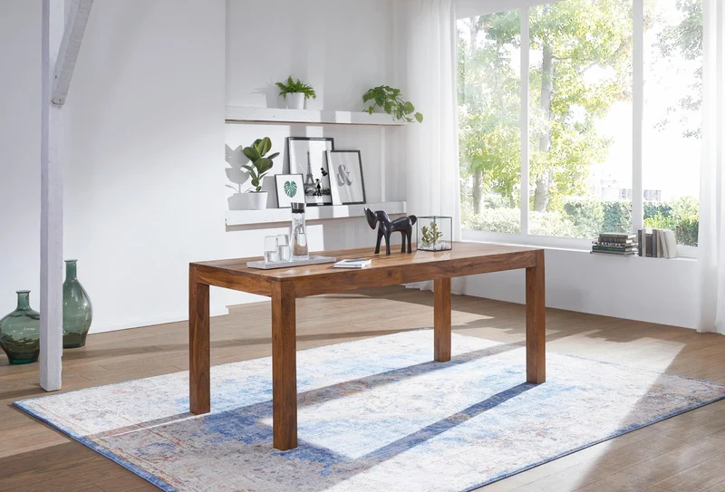 Esszimmertisch Mumbai 200x100cm Sheesham Massivholz Rechteckig
